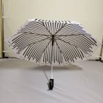 DESIGNER UMBRELLAS 3 FOLD ( DROP LINE BLACK )