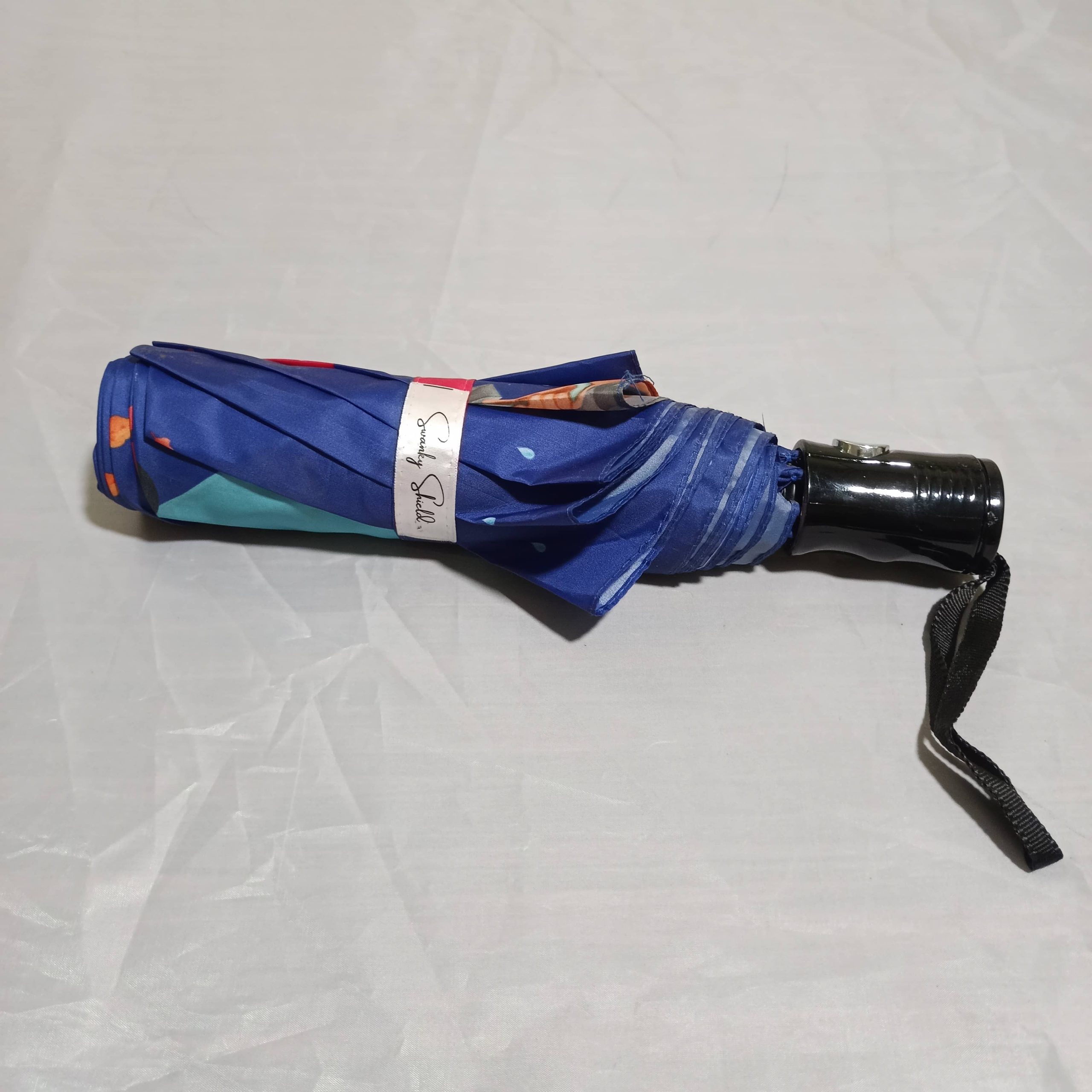 DESIGNER UMBRELLAS 3 FOLD ( RAIN DROPS )